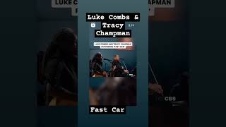 LUKE COMBS &amp; TRACY CHAPMAN | FAST CAR (GRAMMY&#39;S 2024) #shorts