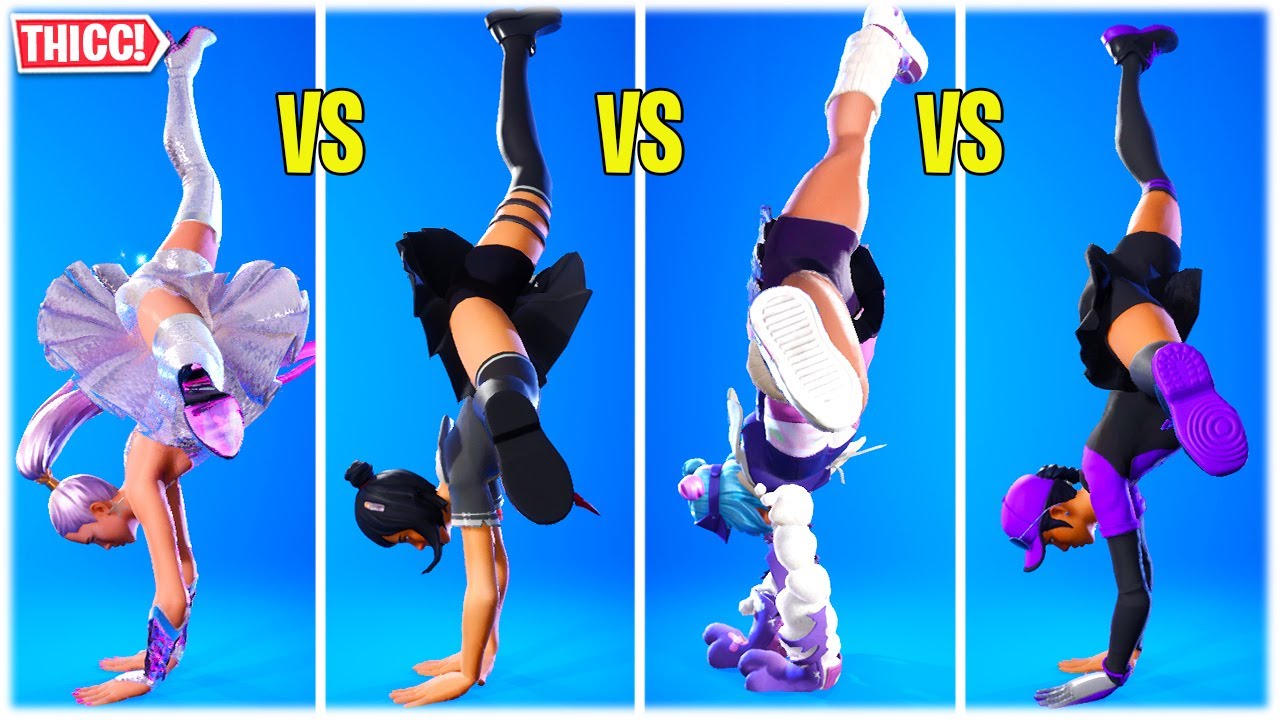 Hot Fortnite Skins With Skirts Ariana Grande Vs Tsuki Vs Leelah Vs Birdie 😍 ️ Youtube