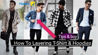 Men Winter Outfits Layering Tips ||How To Layering Shirt | T-shirt | Hoodies