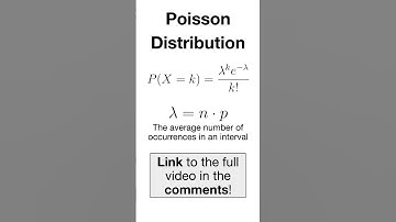 Poisson Distribution Explained #maths #education #datascience #statistics #stats