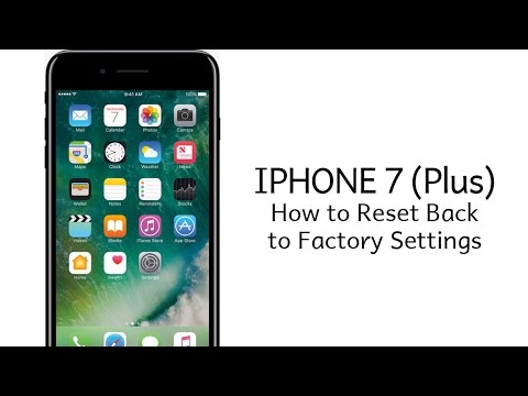 iPhone 7 (Plus) | How to Reset Back to Factory Settings - YouTube