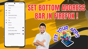 How to Set the Bottom Address Bar in the Firefox Browser
