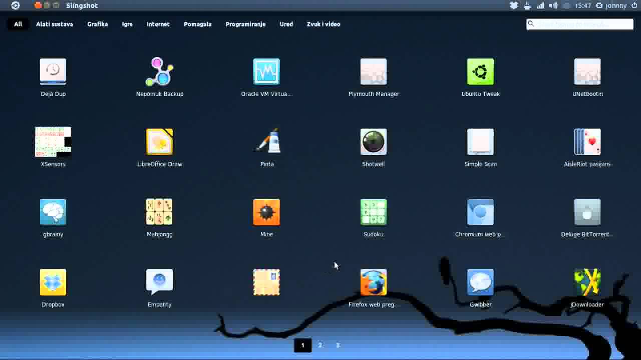 SlingShot Application Launcher from Elementary Team in Ubuntu 11.04