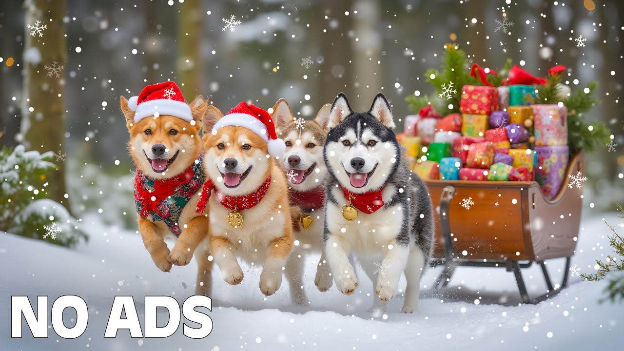 12 Hours of Dog TV for Dogs to Watch 🐶🎄 Festive Relaxing Music for Dogs & Peaceful Comfort ❄️💞
