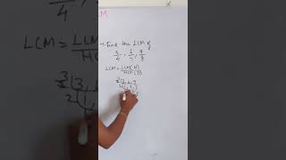 The LCM of 3/4, 6/7, 9/8 is
