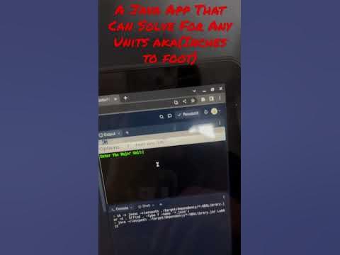 A Java App That Can Solve For Any Units Aka(Inches To Feet) W/ Java ...