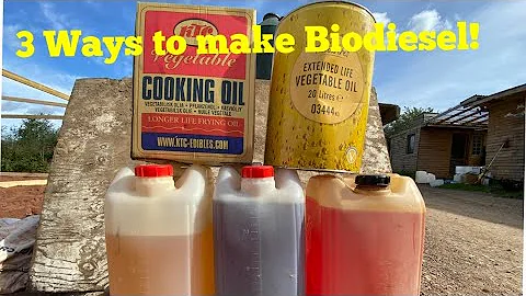 3 ways to make Bio diesel from waste veg oil ! Making easy Bio diesel at home ! Making cheap fuel !