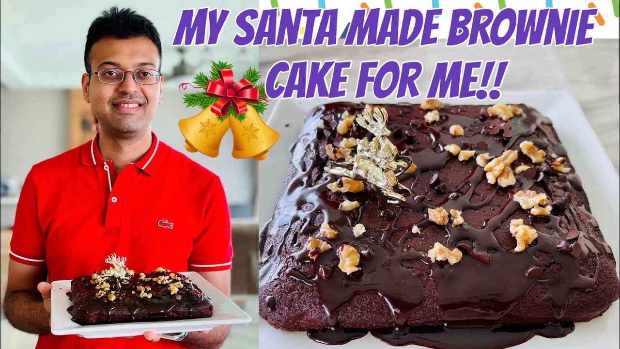 Easiest Eggless Brownie Cake Recipe Christmas cake Detox life with