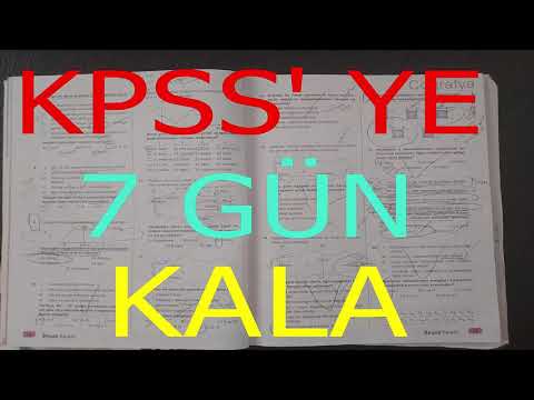 Kpss'ye 7 Gün