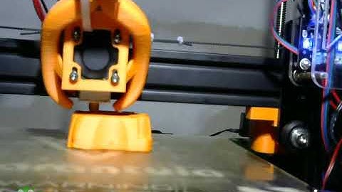 MPCNC First foot, printed in eye melt orange