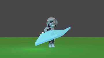 Blender 3D Glowing Sword Trail Test Revised