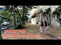 Hawaii | Red Flower Dress | Waikiki Walk |  Kalakaua Ave | Kuhio Ave