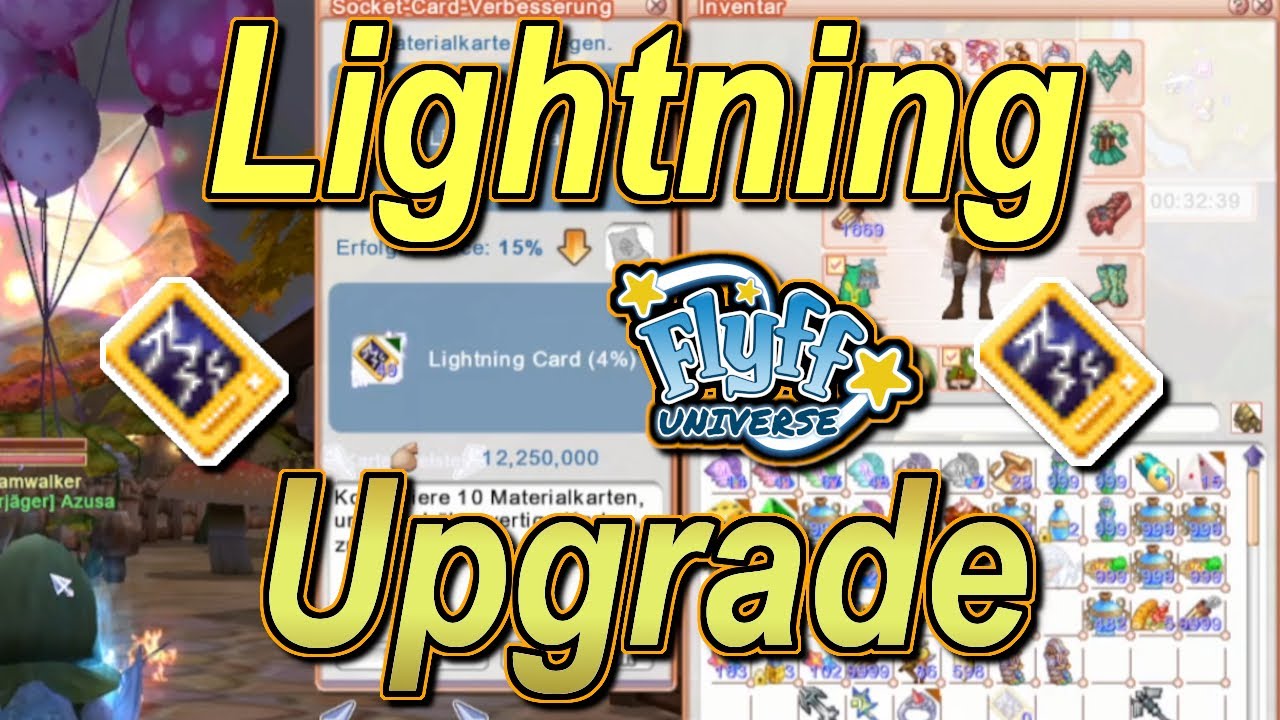Flyff Universe Lightning Card 3 zu Lightning Card 4 Karten Upgrade