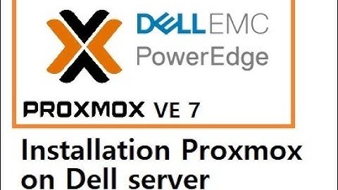 Installation Proxmox ve on Dell server