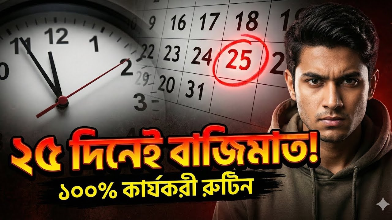 WBCHSE 2026: শেষ ২৫ দিনের সেরা স্ট্র্যাটেজি! 🔥 25 Days Masterplan to Score 90%+