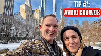 New York Travel Vlog - Liberty Bagel, Rockefeller Center & SNOW in Central Park