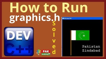 how to run graphics program in dev c++ in hindi/urdu