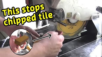 How to stop chipping tile when cutting with a wetsaw