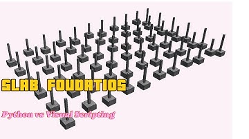 Creating the foundation for the columns with Python and Allplan Visual Scripting