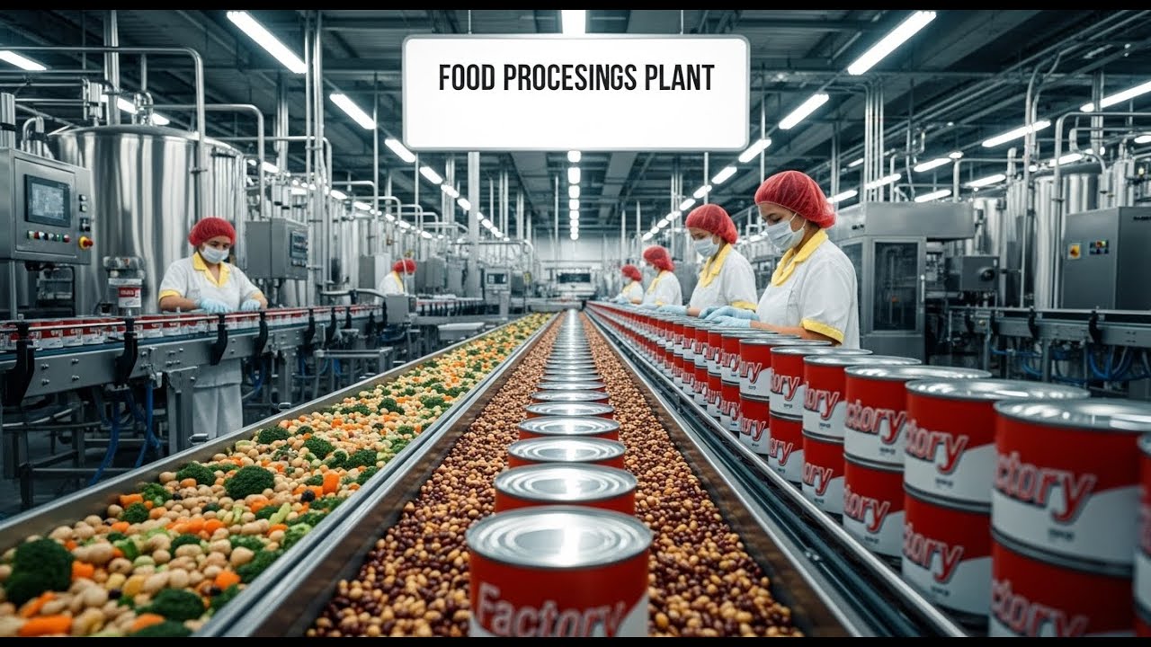 Inside the Canned Food Factory – Full Step-By-Step Production Process