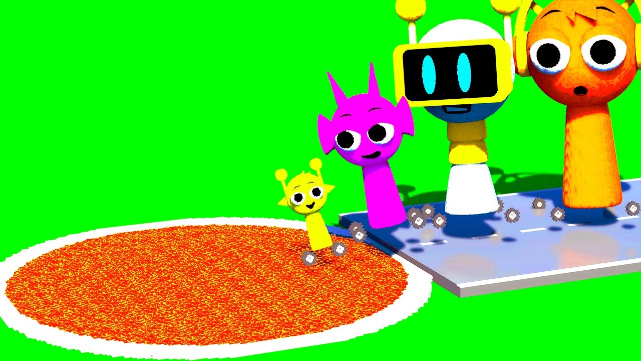 NORMAL SPRUNKI 3D Cars vs LAVA PITS in Teardown