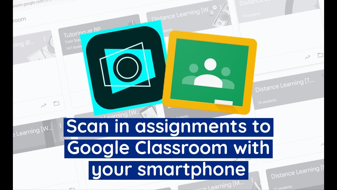 pension Flipper Terminology Scan in assignments to Google Classroom using Adobe Scan - YouTube