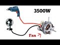How To Make 220V Dynamo Generator Powerful From Fan MOTOR