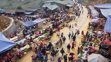 CHỢ PHIÊN CÁN CẤU SIMACAI NGƯỜI MÔNG BÁN TOÀN ĐẶC SẢN QUÝ | Miền núi tây bắc