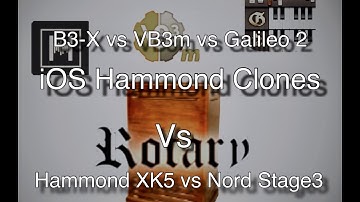 iOS Hammond clones vs Hammond XK5 vs Nord Stage 3