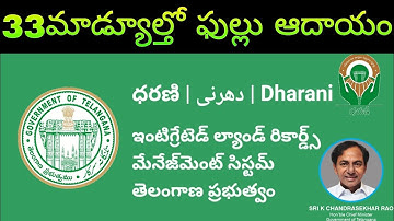 33మాడ్యూల్తో ప్రభుత్వంకు ఆదాయం ఫుల్లు పరిష్కారం నిల్లు | dharani 33 module | dharani ts