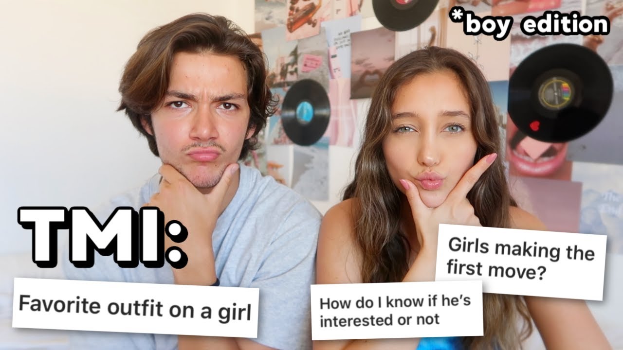 Girls ask boys. The girl is asking for the boys dick.