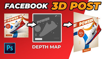 How to make 3d Facebook post with a depth map in photoshop