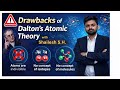 Drawback of Dalton atomic theory