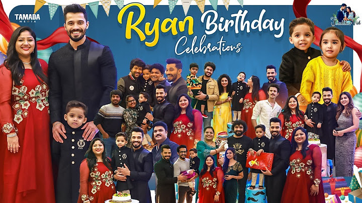Bigg Boss Team Racha at Ryan Birthday Celebration | Shraddha's Vish | Tamada Media