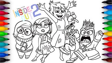 Inside Out 2 Coloring Pages | How to COLOR all Characters Emotion | Satisfying | NCS