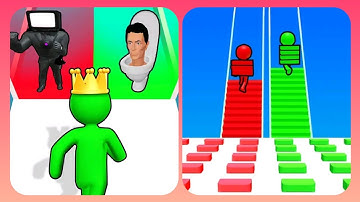 Giant Rush 3D VS Bridge Race 3D Gameplay || New Game Max Level Gameplay || Mobile Game