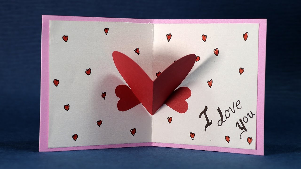 Happy Valentine s Day Card DIY Valentine Card Making Tutorial 