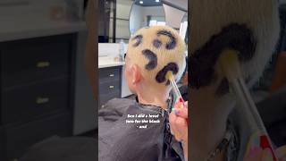 CHEETAH PRINT🐆 #cheetahprint #haircolor #hairtransformation #hairtutorial #hairdesign #hairpainting