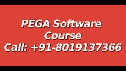 PEGA Videos - PEGA 7 BPM Tutorials