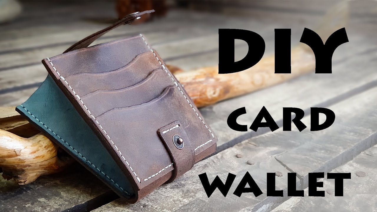 How to Make a Leather Card Wallet DIY Cash and Cards Wallet PDF