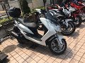 お母さんと親子タンデム　ヤマハ・マジェスティS　YAMAHA  XC155　YAMAHA S MAX　YAMAHA MAJESTY S　美人ライダー
