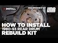 1980-1993 Mustang 5.0 Resto Rear Drum Brake Rebuild Kit - Install & Review