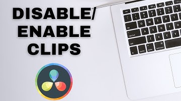 How to ENABLE/DISABLE a Clip in DaVinci Resolve 18 (EASY Shortcut)