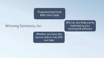 WSI - Visual Basic Programming