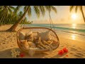 1 Hour Kitten Beach Swing Ambience 🐱🌊 | Ocean Waves | Relax, Study, Sleep