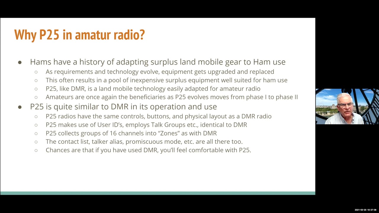 PAPA System Let's Talk About P25 20mar21 - Ft Dave, KC6N