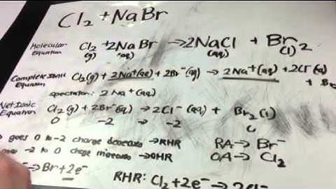 Cl2 + NaBr Equation Video
