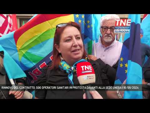 RINNOVO DEL CONTRATTO: 500 OPERATORI SANITARI IN PROTESTA DAVANTI ALLA SEDE UNEBA | 16/09/2024