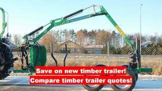 log trailer with crane - log trailer with crane