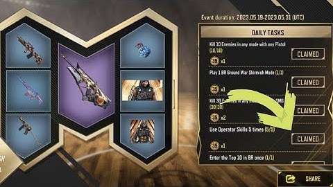 Reaper Rumble Event Daily Tasks - Use Operator Skills 5 times
